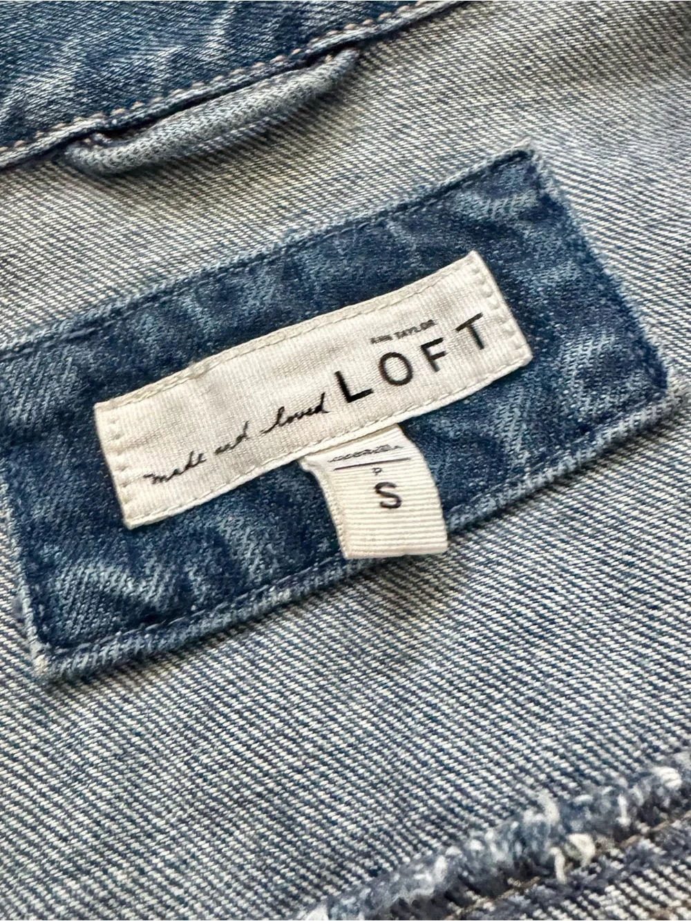 LOFT Medium Blue Denim Jacket